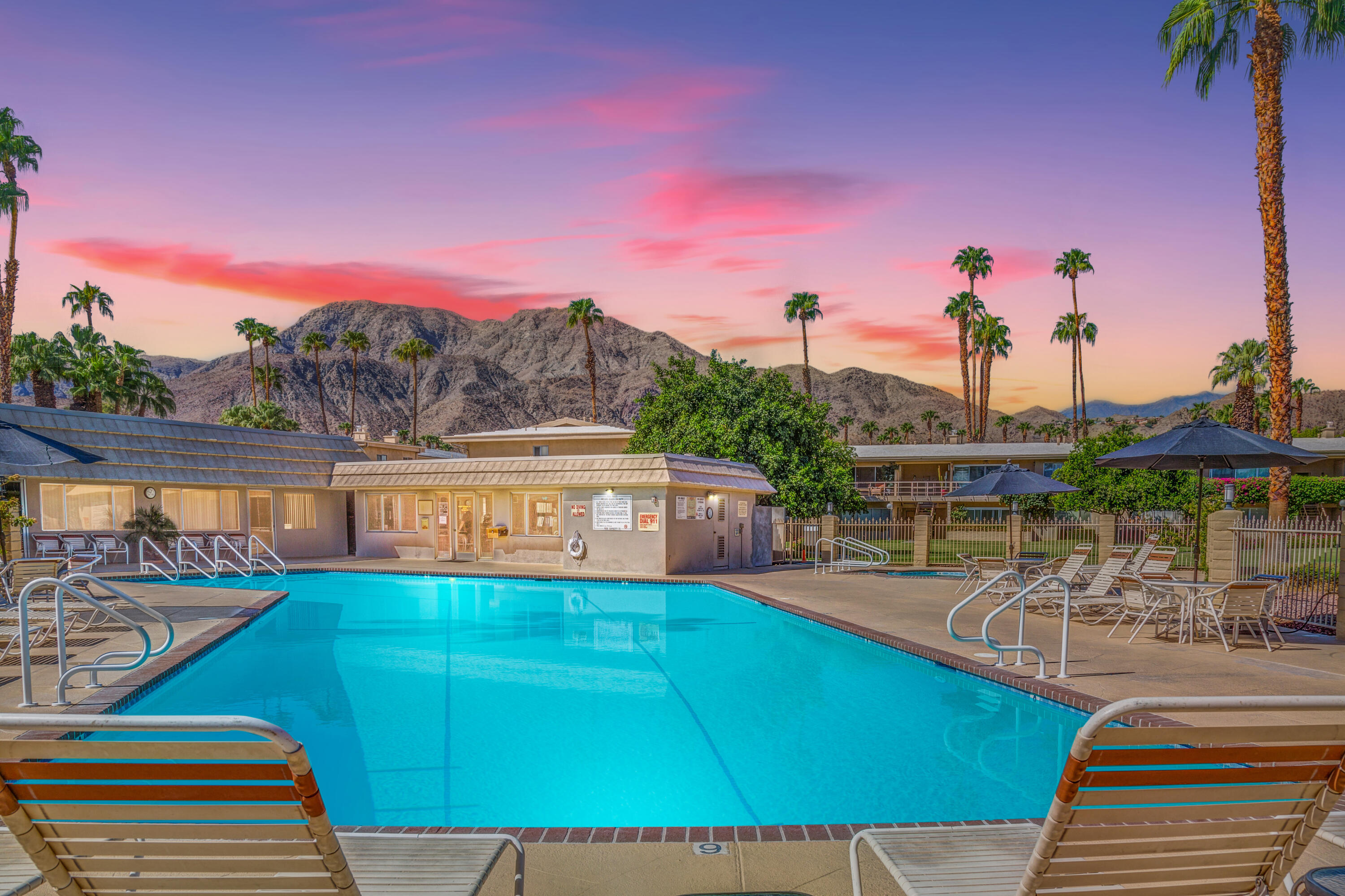 69850 Highway 111, Unit 23 Rancho Mirage, CA 92270 - Photo 33 of 50 DB S POOL SUNSET