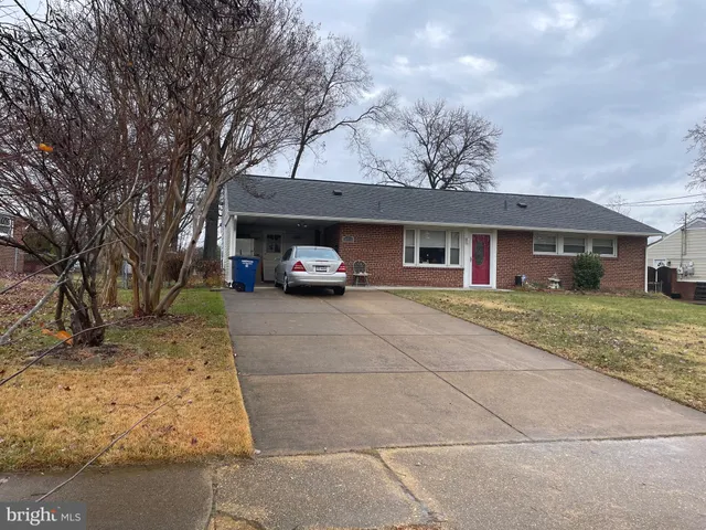 a car parked in front of house