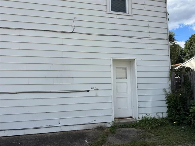 a close view of a wooden door