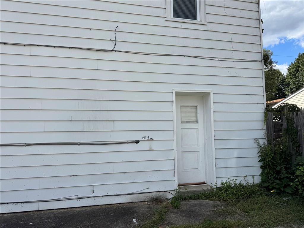 4401 4th Avenue, Unit F Beaver Falls, PA 15010 - Photo 2 of 6 a close view of a wooden door