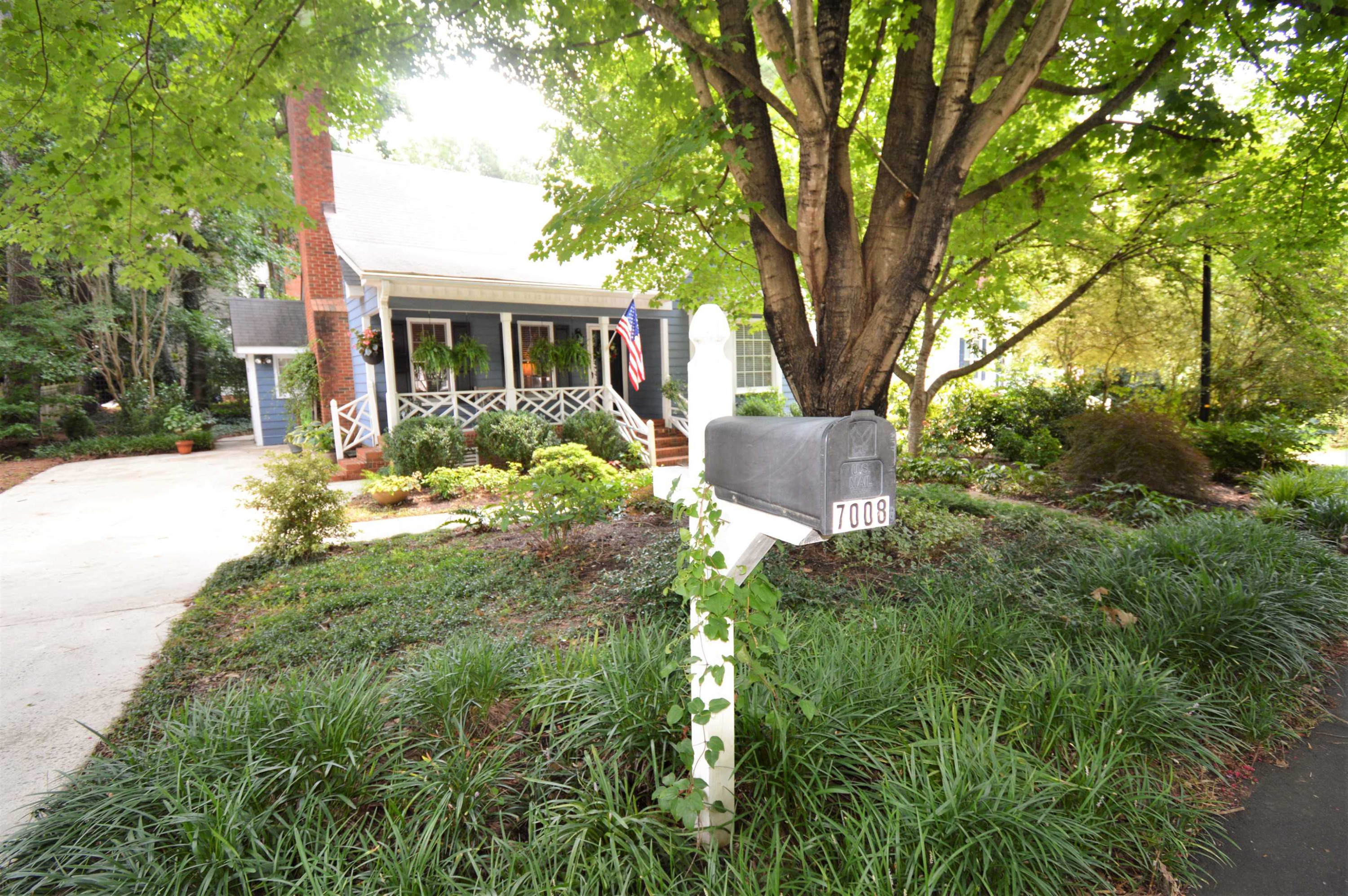 7008 Sandringham Drive Raleigh, NC 27613 - Photo 39 of 52 View from mailbox. Yes, you have your own mailbox! Front Yard