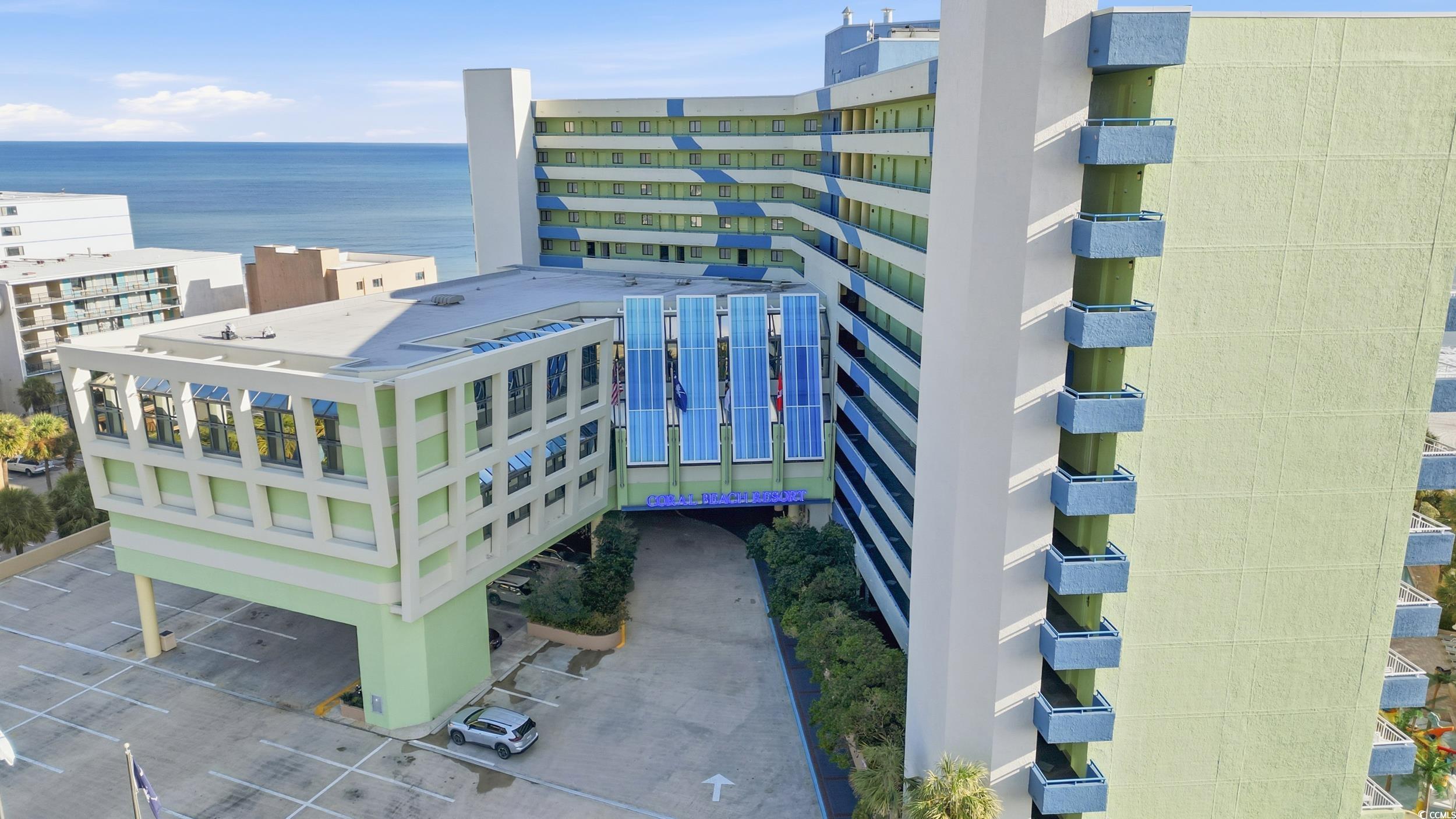 1105 South Ocean Boulevard, Unit 932 Myrtle Beach, SC 29577 - Photo 5 of 32 Bird's eye view of a nearby body of water and apartment complex / building