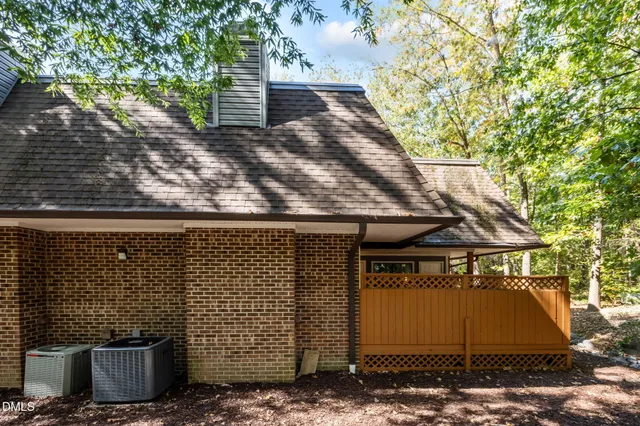a view of a street with an outdoor space