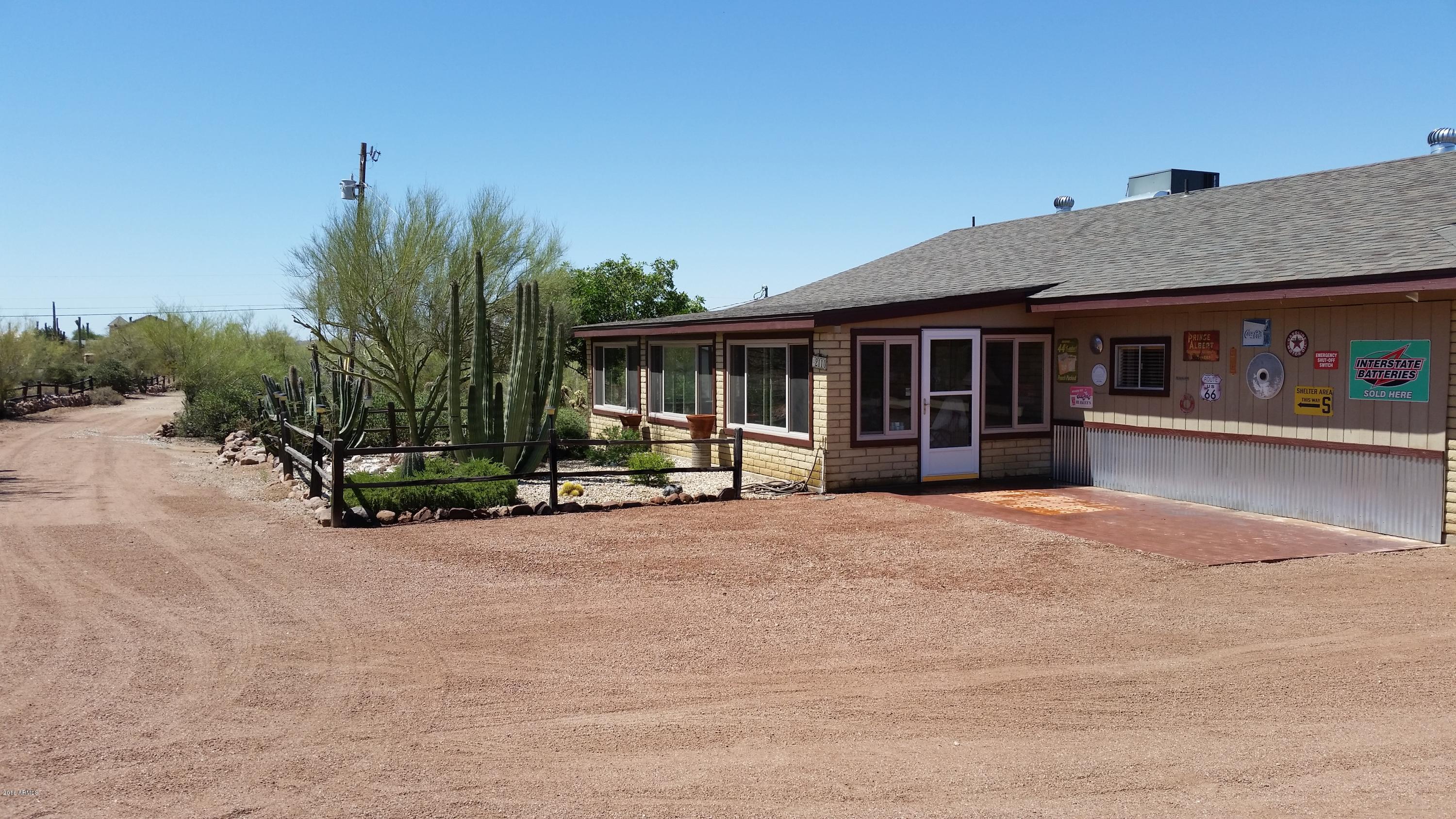 2110 North Sunset Road Apache Junction, AZ 85119 - Photo 2 of 35 front and private drive