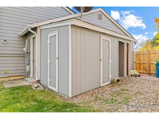 a view of wooden door