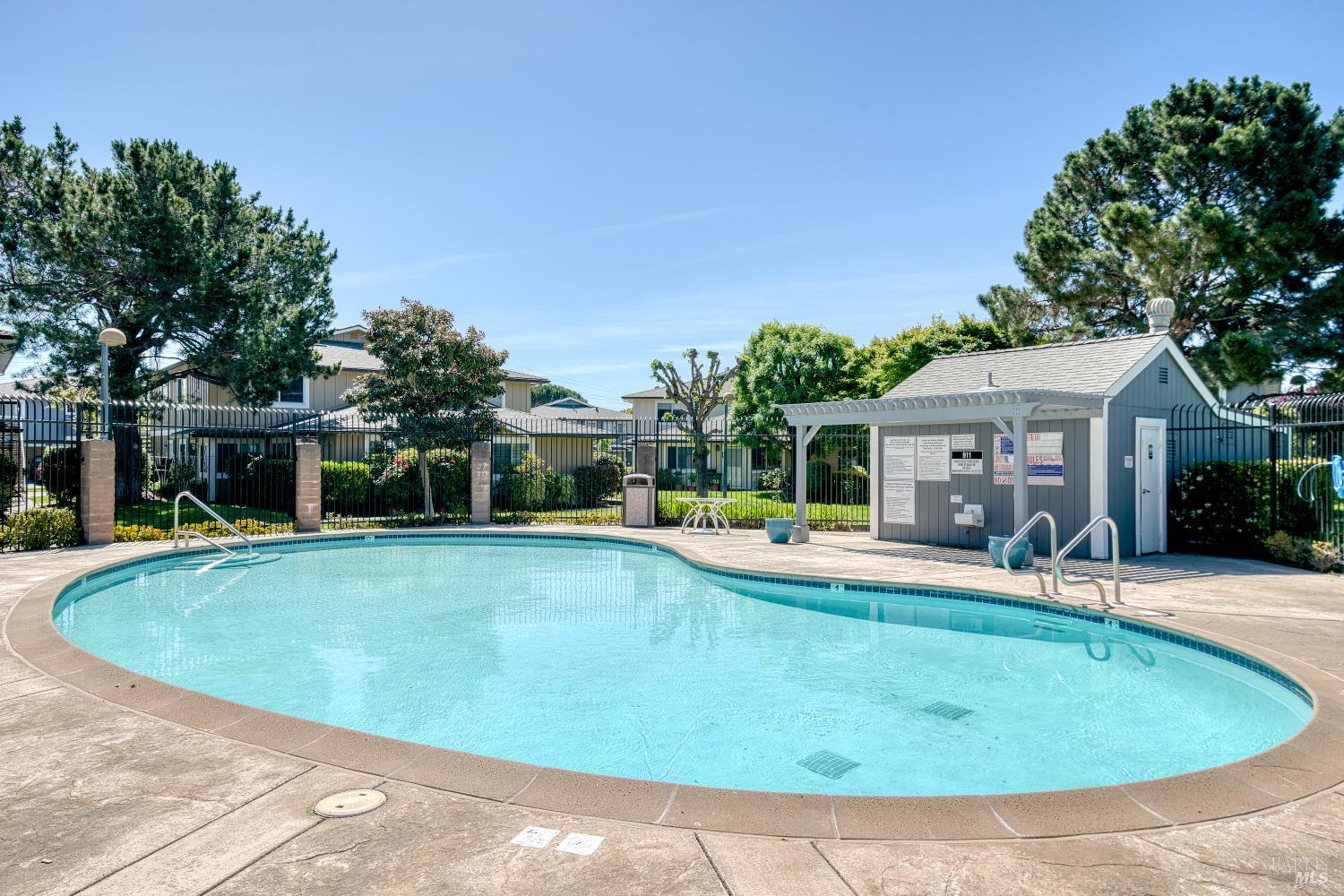 247 Bahia Place San Rafael, CA 94901 - Photo 20 of 22 a view of a house with swimming pool and sitting area