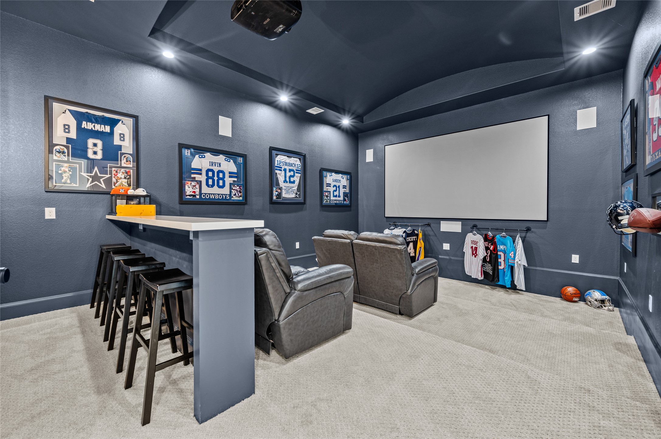 14923 Old Irish Farm Road Baytown, TX 77523 - Photo 18 of 50 Media room equipped with projector and surround sound