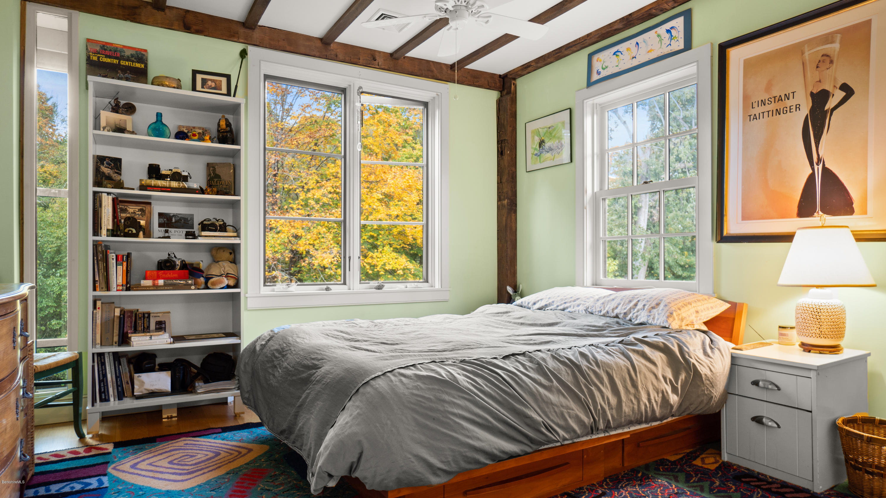 1204 Ashley Falls Road Sheffield, MA 01257 - Photo 28 of 55 a bedroom with a bed and a window