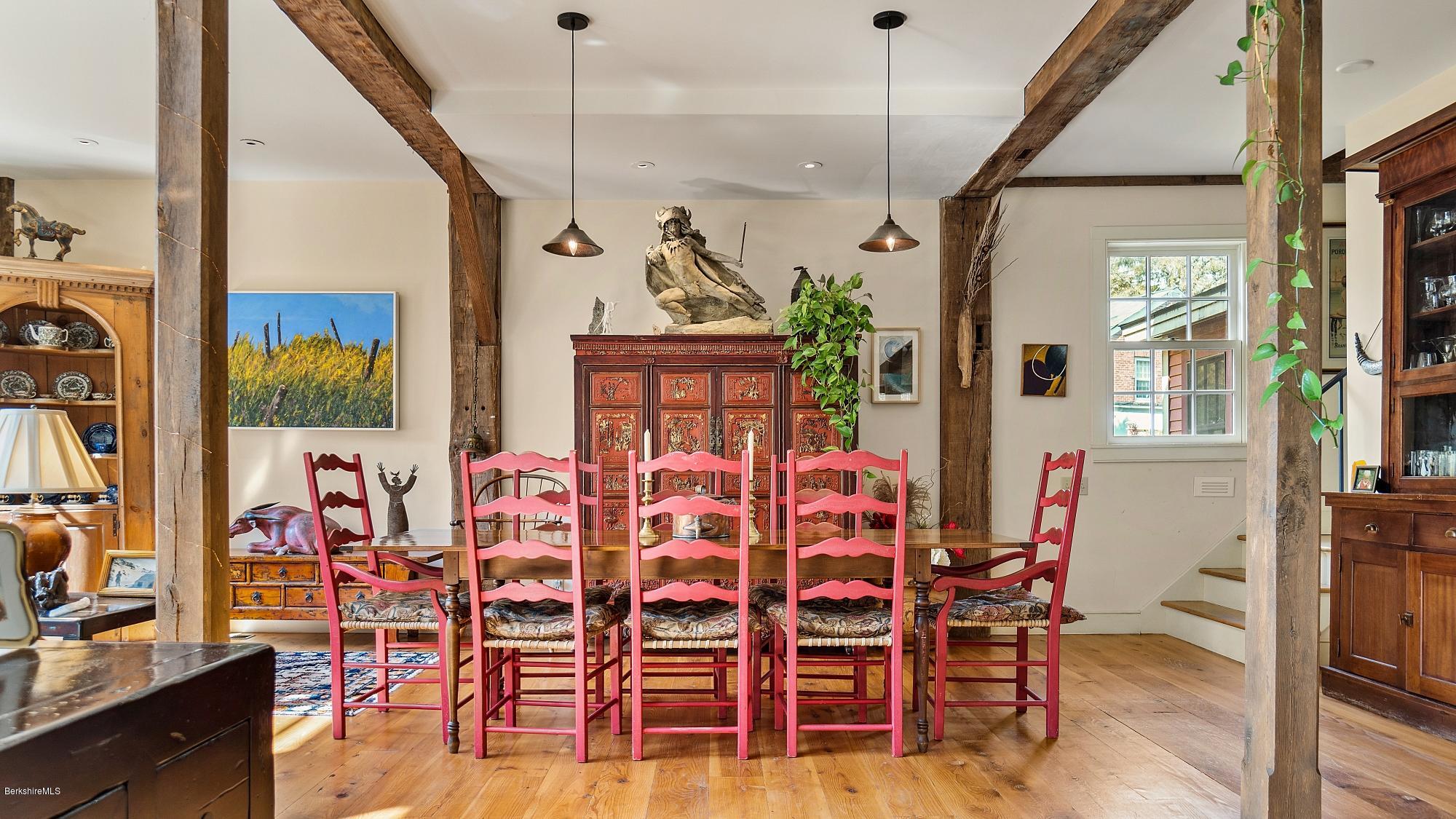 1204 Ashley Falls Road Sheffield, MA 01257 - Photo 9 of 55 a view of a dining room with furniture window and wooden floor