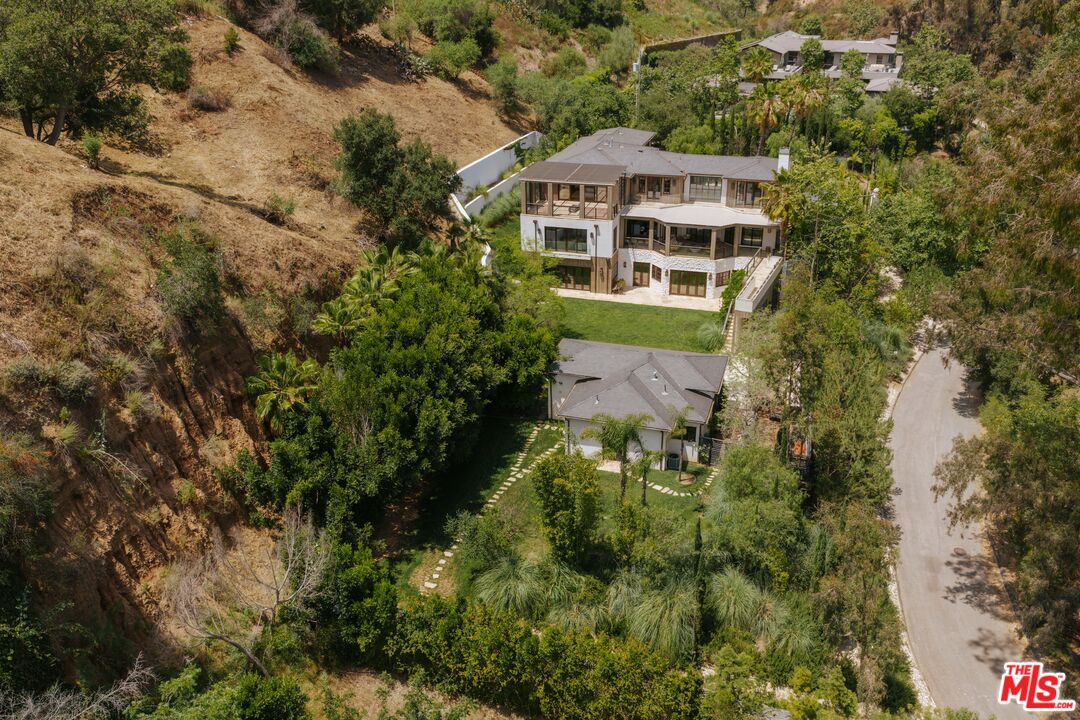 1105 Rivas Canyon Road Pacific Palisades, CA 90272 - Photo 2 of 49 a aerial view of a house