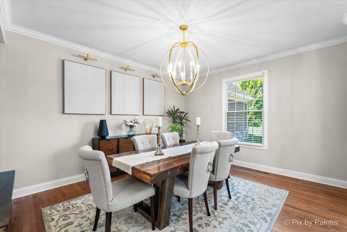 36W575 Bristol Road St. Charles, IL 60175 - Photo 10 of 58 a view of a dining room with furniture window and wooden floor