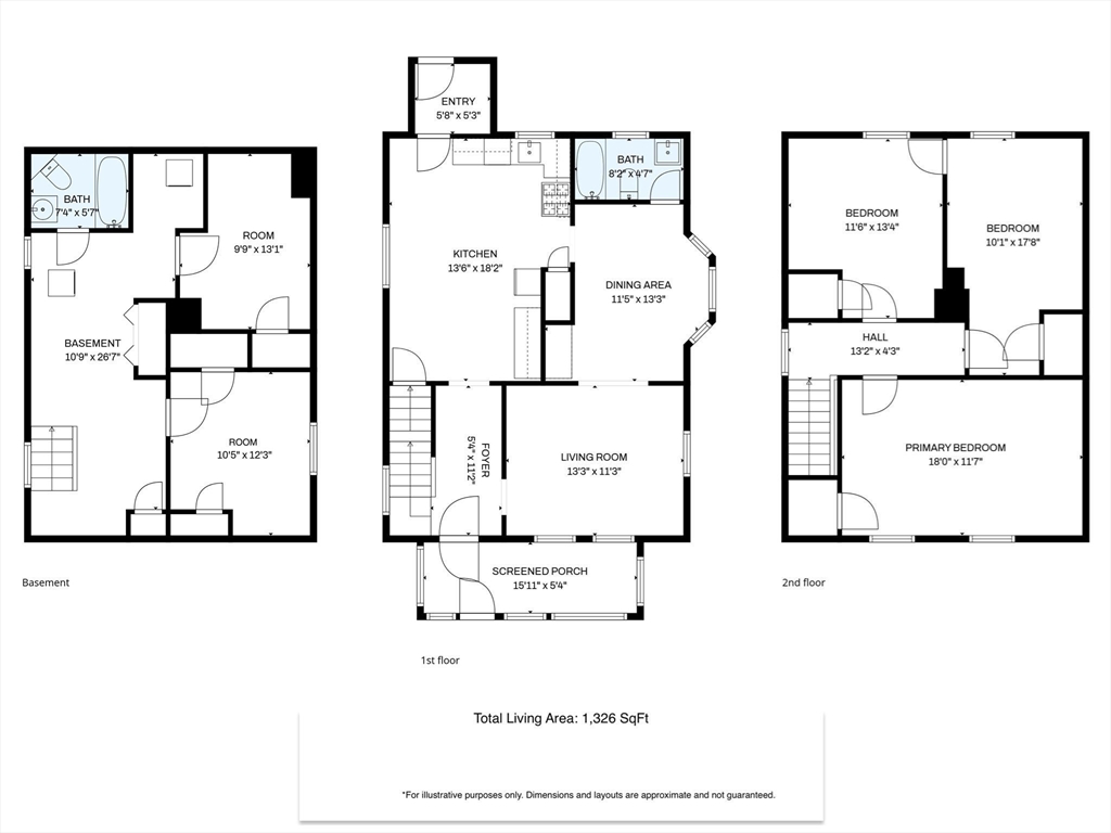 3 Gloucester Road Worcester, MA 01607 - Photo 12 of 12 a picture of floor plan