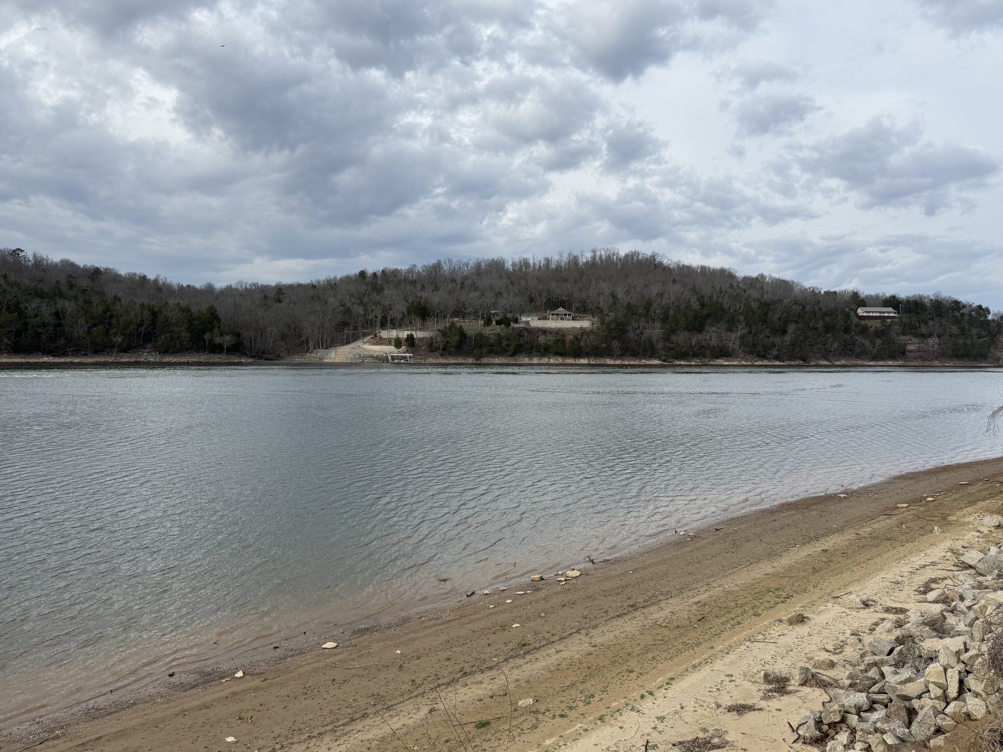 2133 Hardin Bottom River Road Clifton, TN 38425 - Photo 30 of 42 a view of a lake next to a building