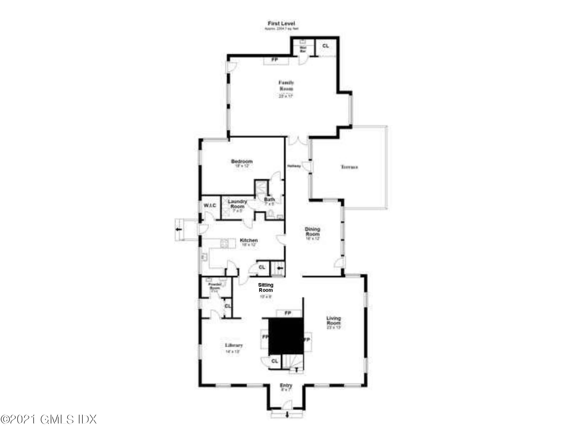 117 Dingletown Road Greenwich, CT 06830 - Photo 23 of 25 a bathroom with a sink and a mirror