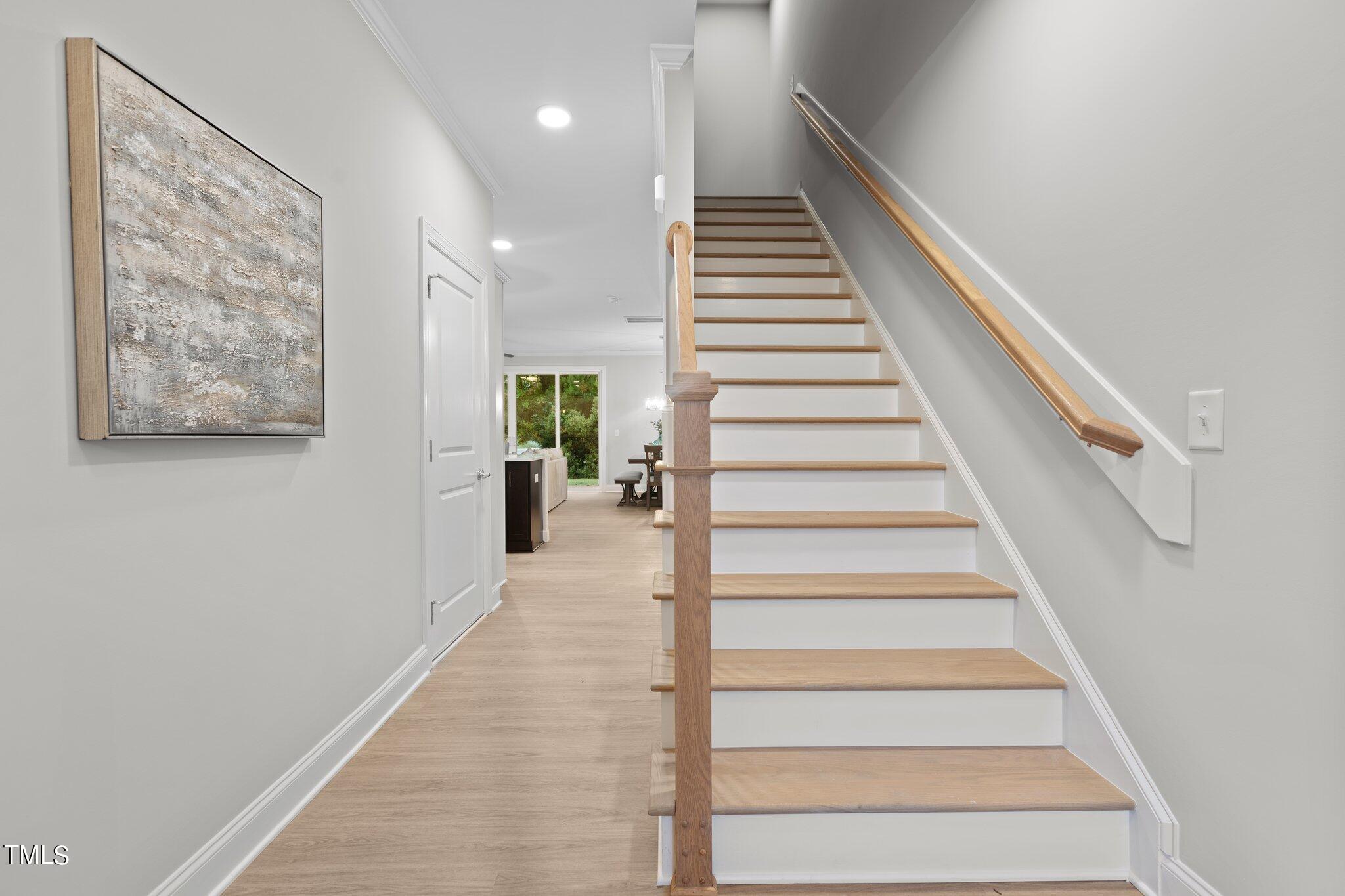 603 Marshskip Way Rolesville, NC 27571 - Photo 2 of 30 a view of entryway and hall with wooden floor