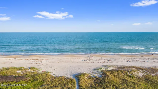a view of beach and ocean