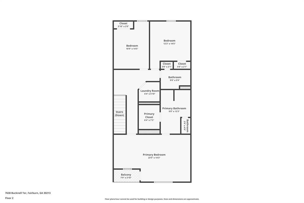 7638 Bucknell Terrace Fairburn, GA 30213 - Photo 17 of 17 a picture of a floor plan