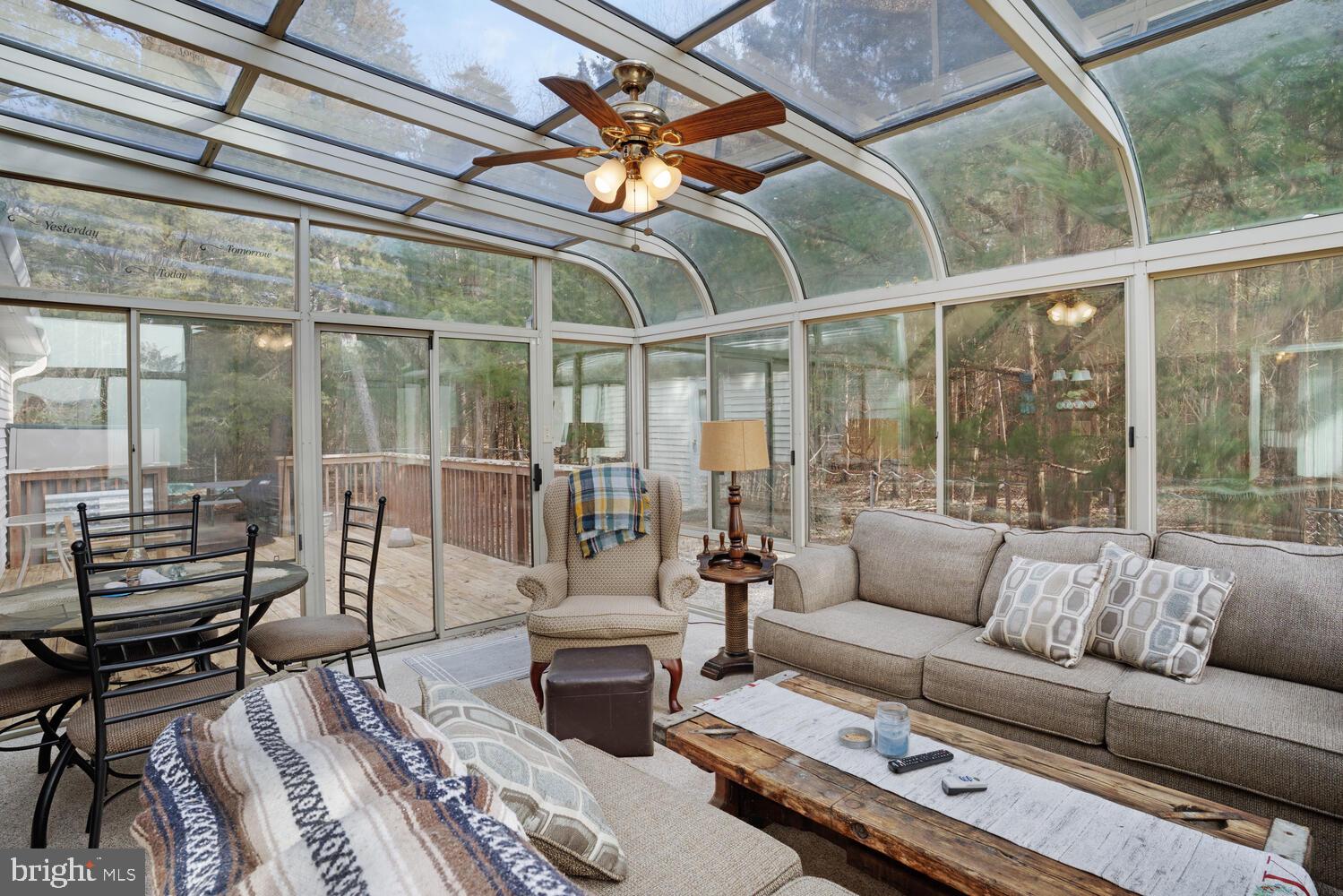 1321 Radio Road Little Egg Harbor, NJ 08087 - Photo 19 of 32 a living room with furniture and a floor to ceiling window