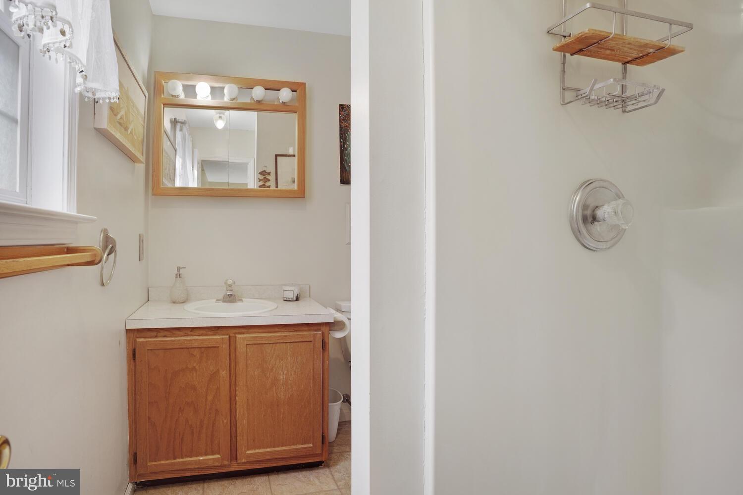 1321 Radio Road Little Egg Harbor, NJ 08087 - Photo 27 of 32 a bathroom with a sink and a mirror