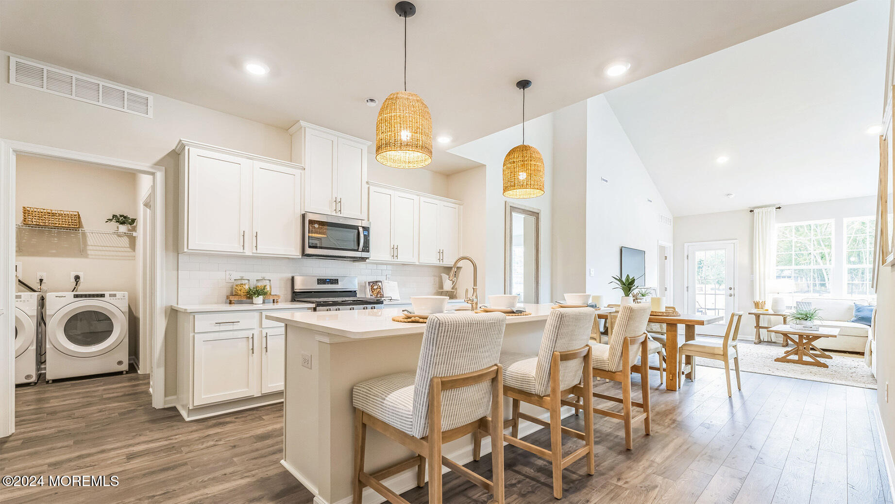 22 Victoria Gdns Square Neptune, NJ 07753 - Photo 9 of 29 a view of a kitchen with furniture and wooden floor
