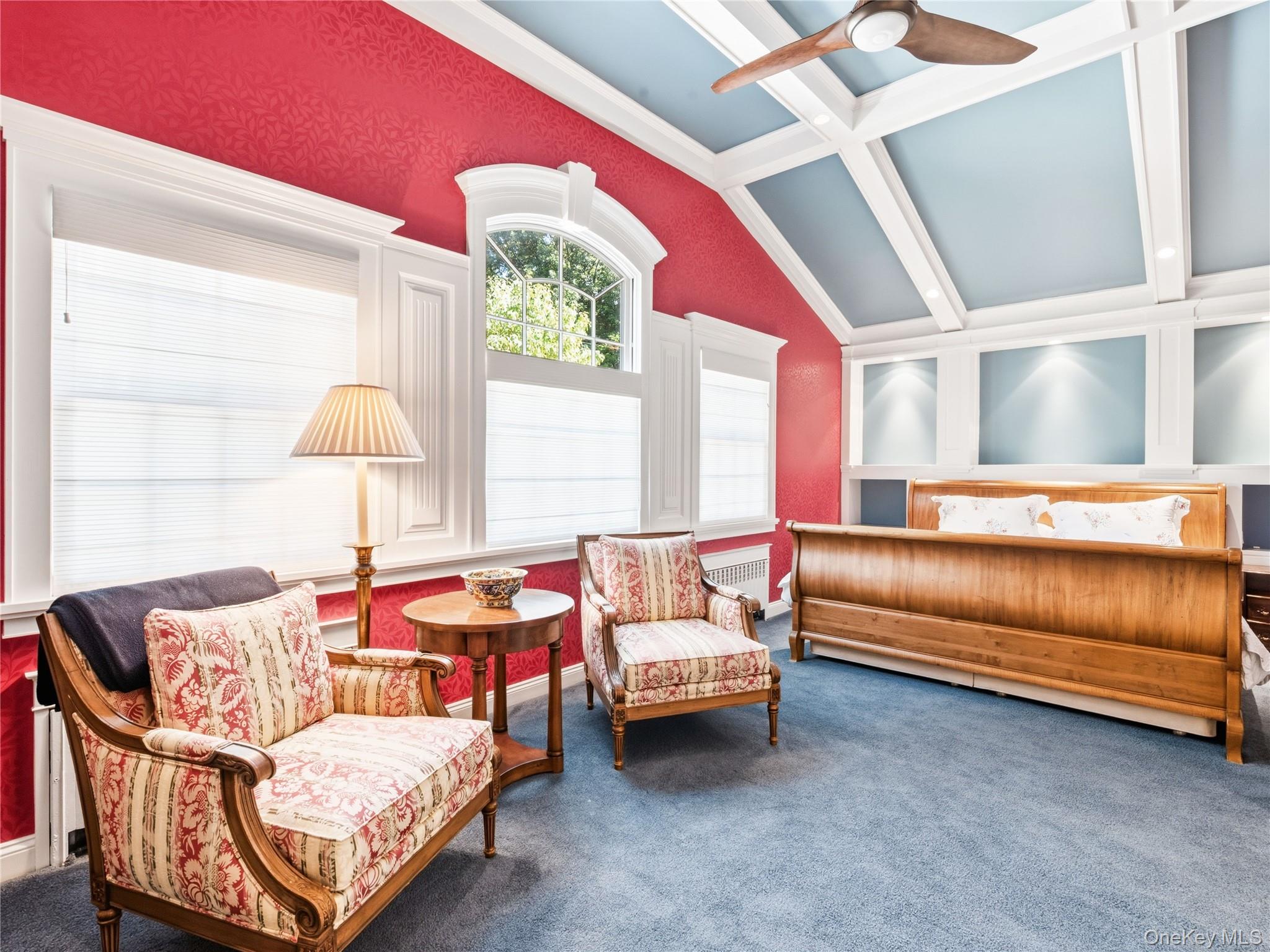 58 Cornwells Beach Road Sands Point, NY 11050 - Photo 15 of 42 Primary Bedroom with vaulted ceiling