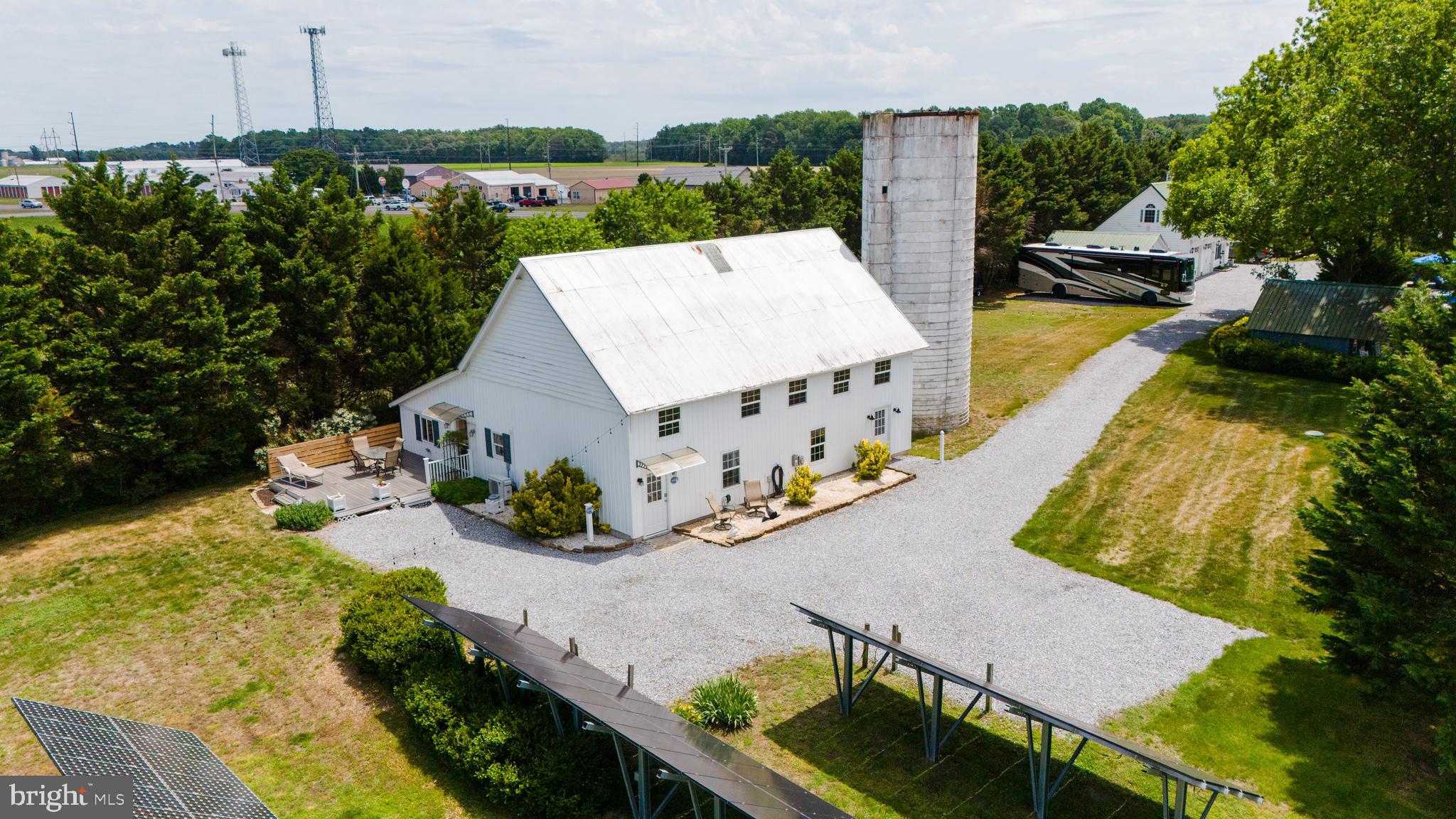 26285 Broadkill Road Milton, DE 19968 - Photo 94 of 98 Aerial View of Barns & Workshop