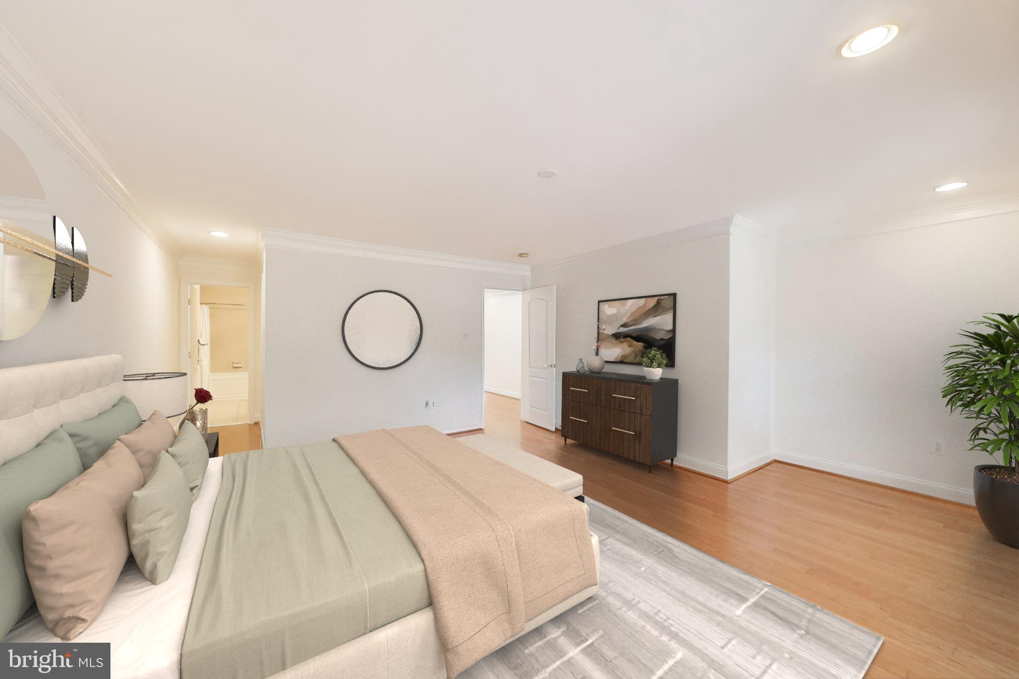429 Shepherd Street Northwest, Unit 1 Washington, DC 20011 - Photo 19 of 41 Primary Bedroom Suite-Virtually Staged