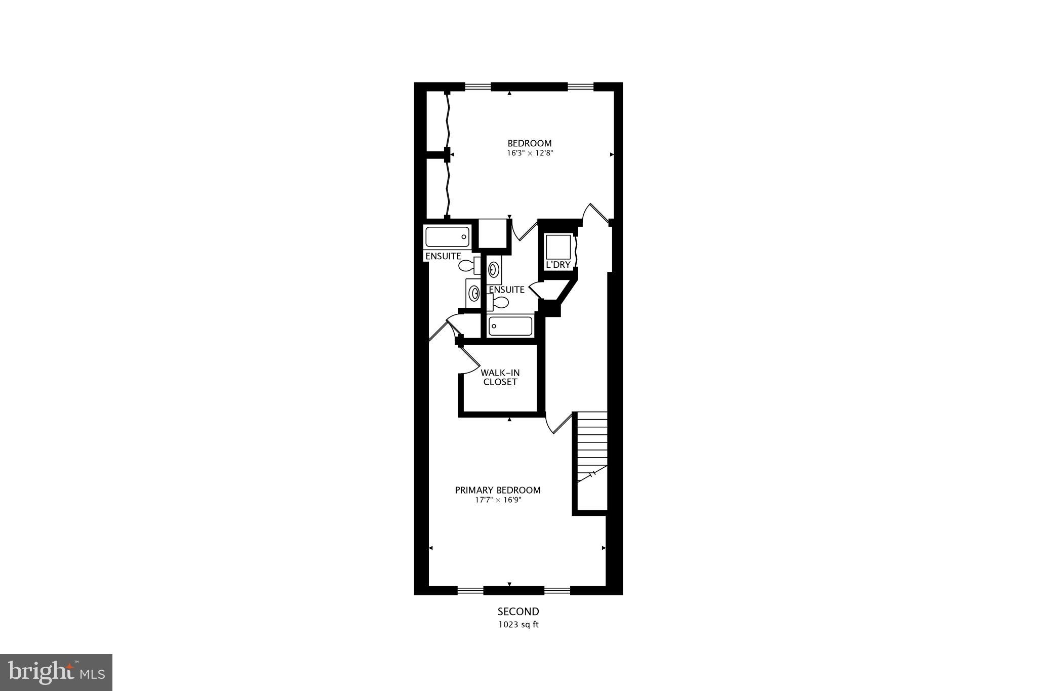 429 Shepherd Street Northwest, Unit 1 Washington, DC 20011 - Photo 41 of 41 Upper Level Floor Plan
