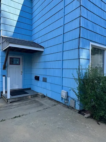 a backyard of a house