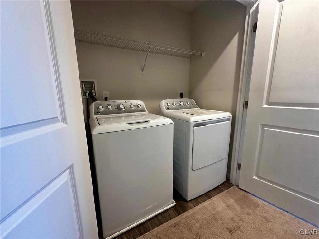 551 Delta Road Northampton, PA 18067 - Photo 14 of 19 a utility room with dryer and washer