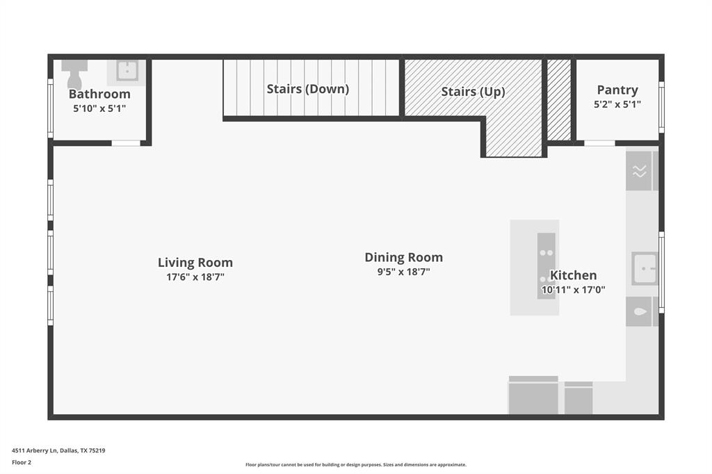 4511 Arberry Lane Dallas, TX 75219 - Photo 38 of 40 2nd level floor plan