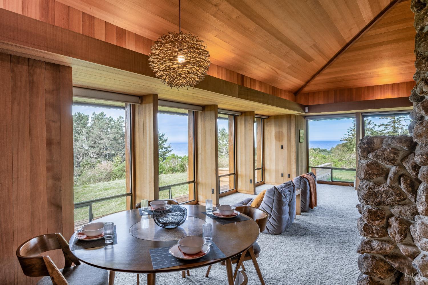 326 Conifer Close The Sea Ranch, CA 95497 - Photo 10 of 26 Dining room with ocean and sunset views.