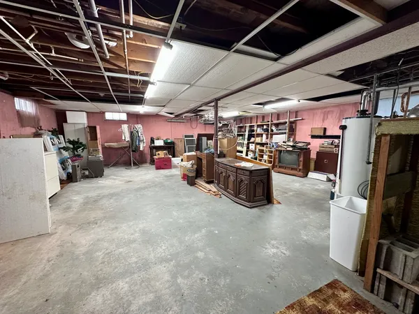 a view of a storage in a room