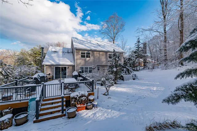 a view of outdoor space and deck