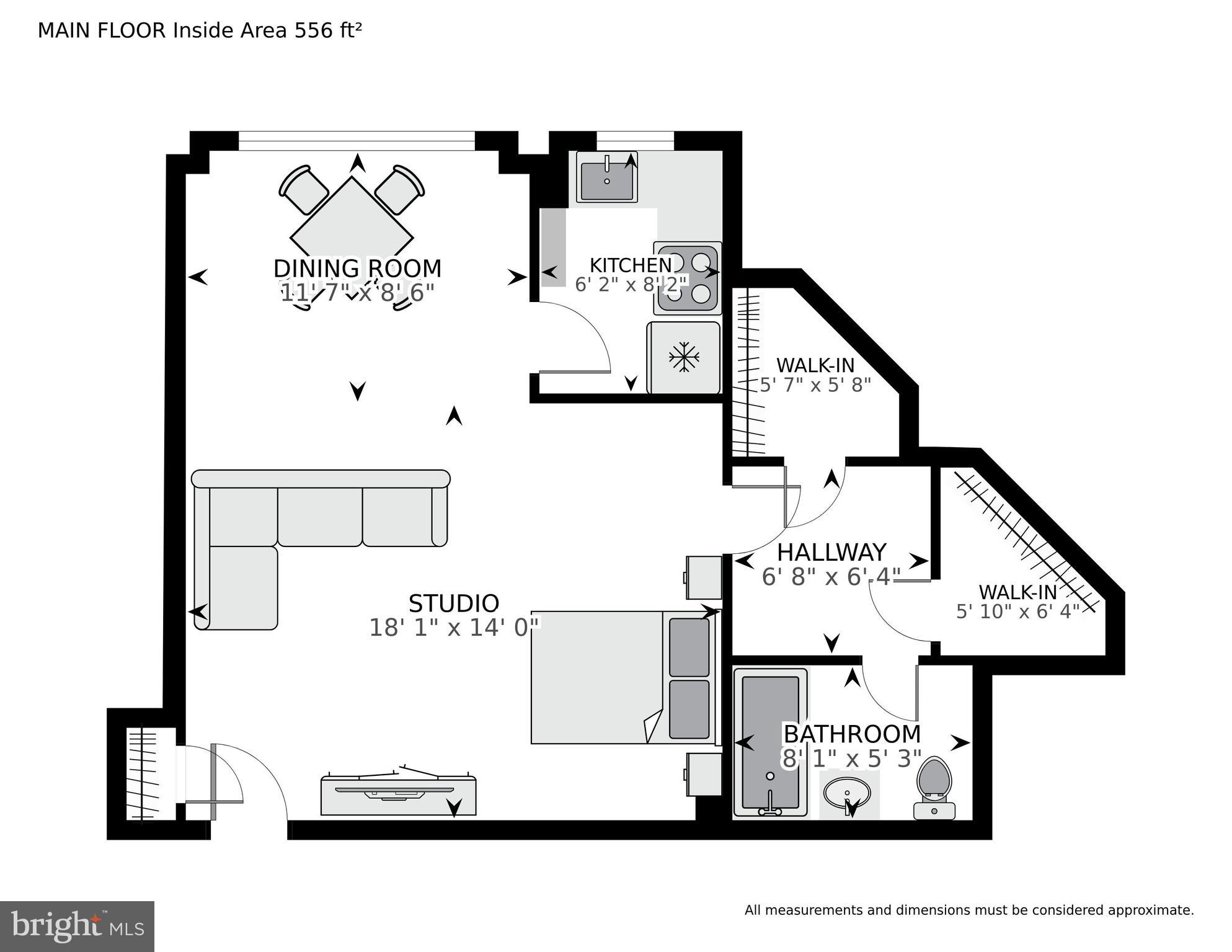 2500 Q Street Northwest, Unit 430 Washington, DC 20007 - Photo 24 of 24 Floor plan