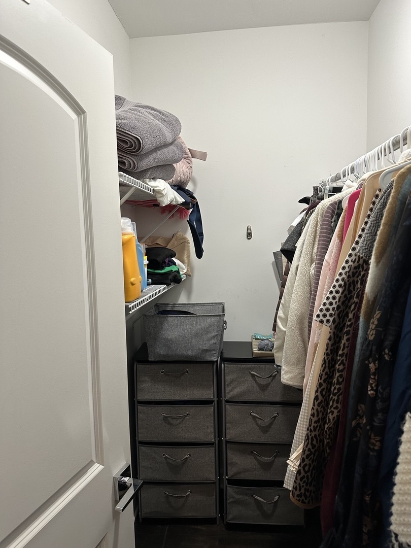2138 West Shakespeare Avenue, Unit 1 Chicago, IL 60647 - Photo 9 of 14 a view of walk in closet with clothes and shoes