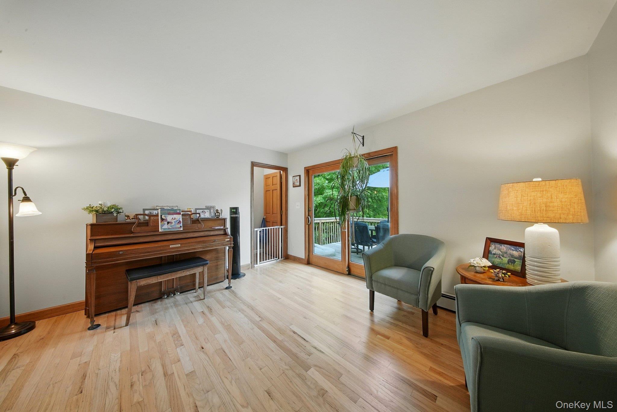 193 Dill Road Forestburgh, NY 12777 - Photo 9 of 31 Living area featuring wood finished floors and a baseboard radiator