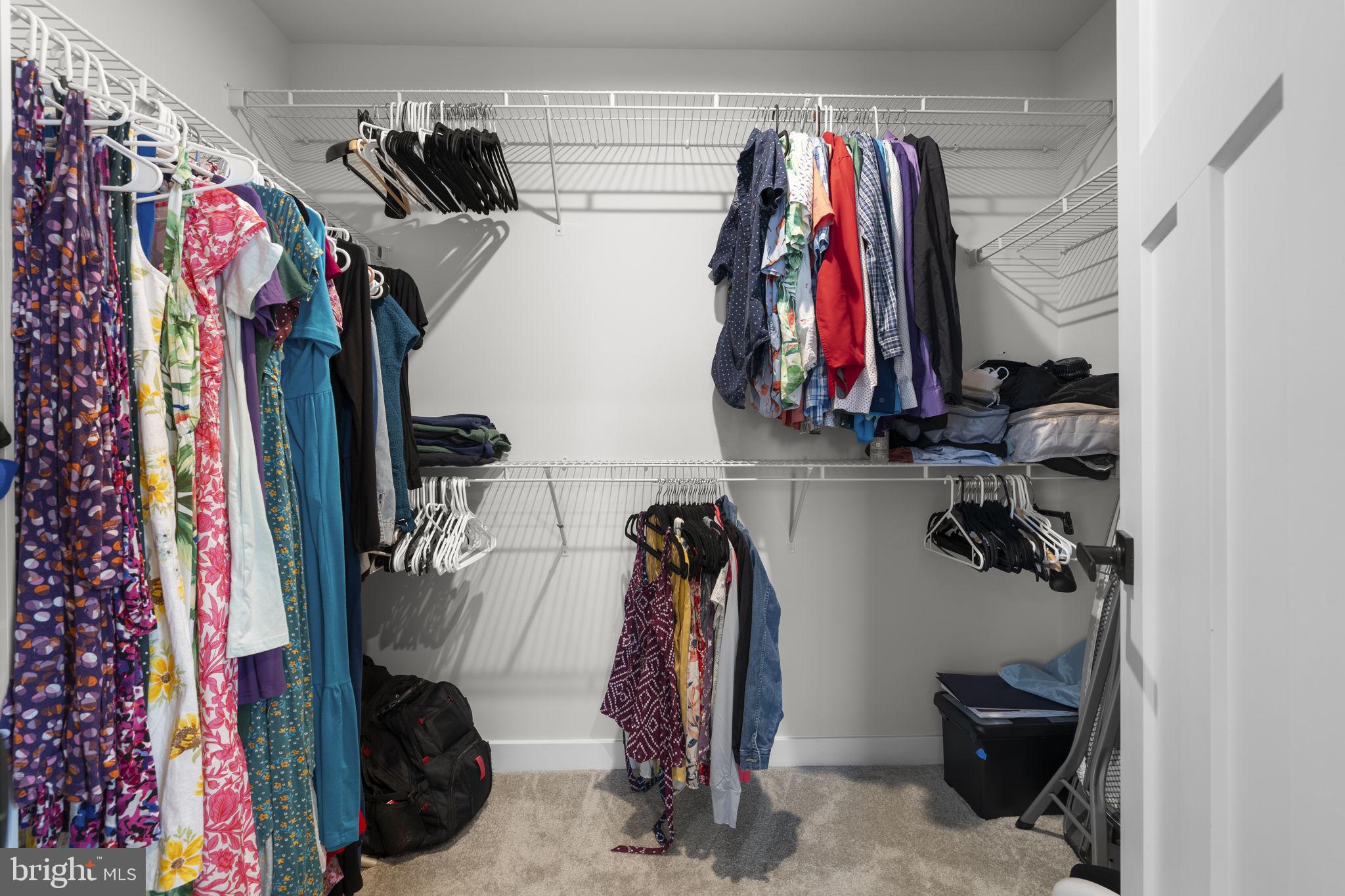 1713 Aurora Way Frederick, MD 21702 - Photo 32 of 57 a view of walk in closet with clothes and shoes