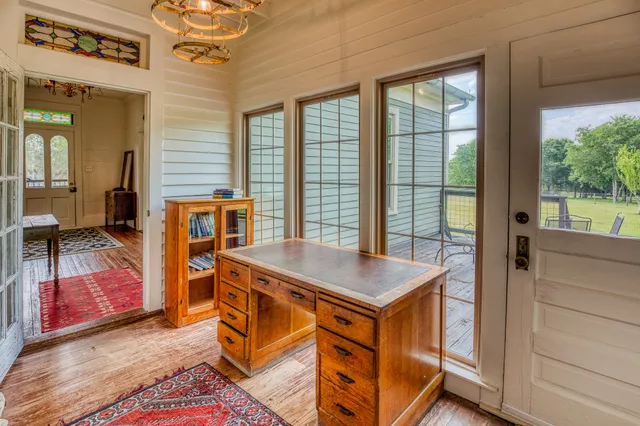 a room with storage and utility