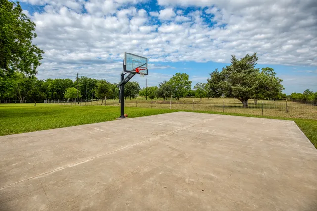 a view of a golf course with a play ground