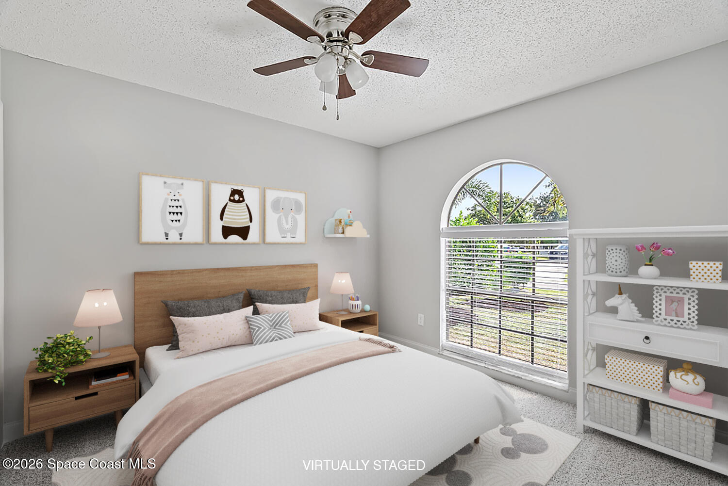 914 Devon Avenue Sebastian, FL 32958 - Photo 32 of 40 a bedroom with a bed and a large window