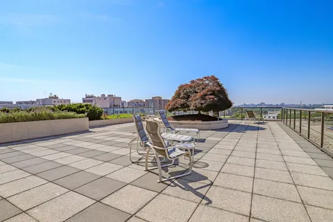a view of outdoor space with seating