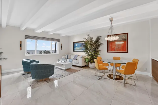 a living room with furniture and window