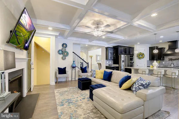 a bedroom with a bed and a mirror