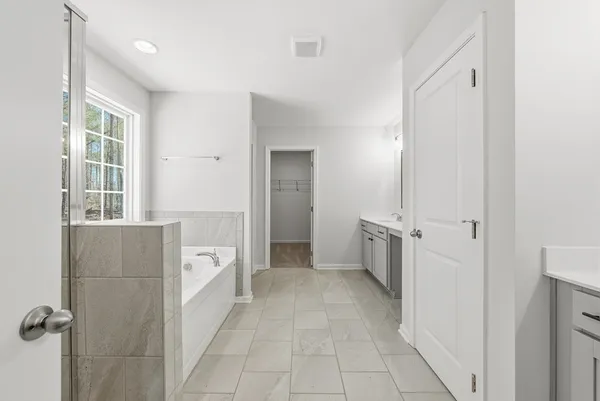 a view of bathroom with shower