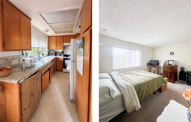 a bed room with a bed and a window