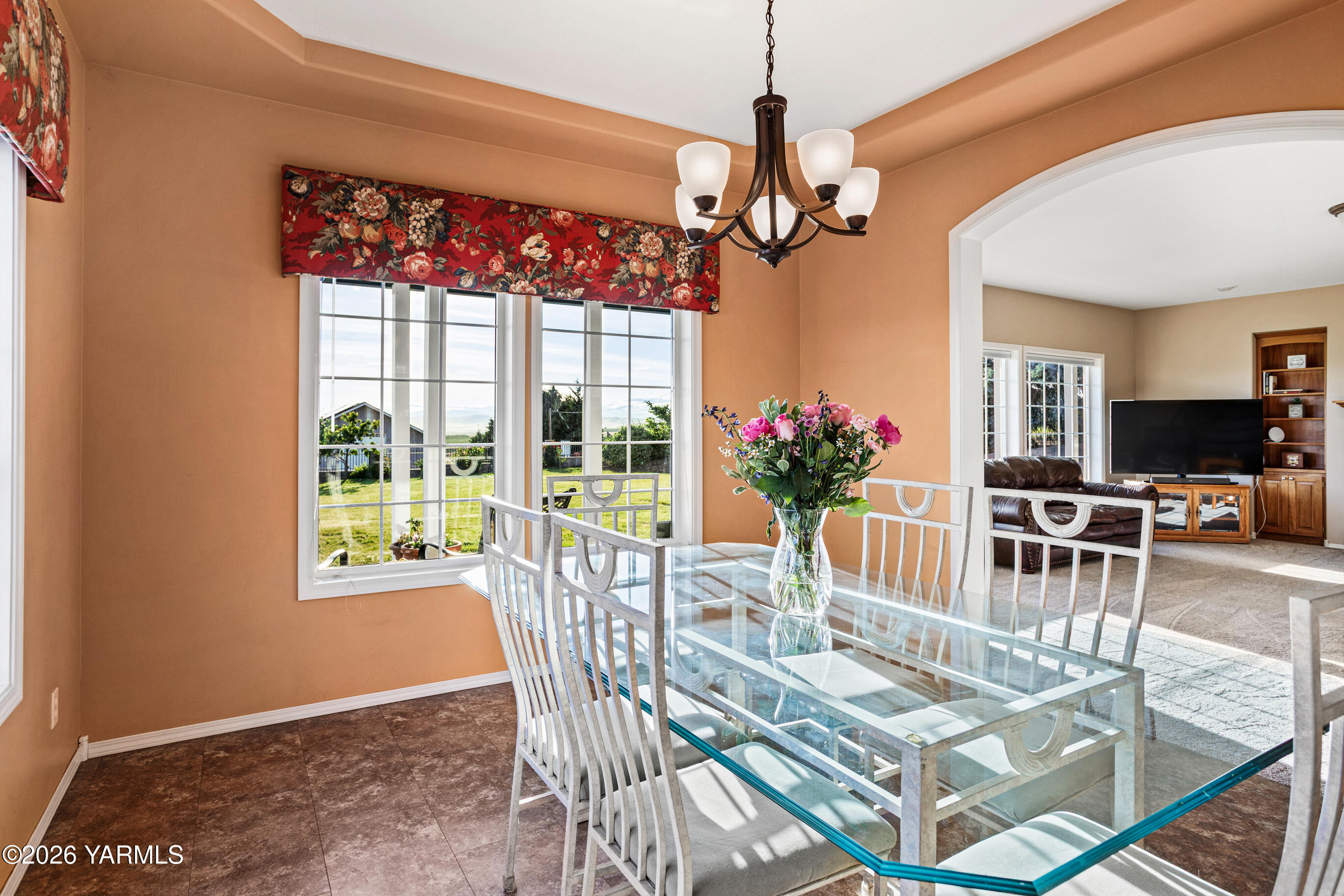 5060 Lombard Loop Road Zillah, WA 98953 - Photo 19 of 65 a view of a dining room with furniture window and outside view