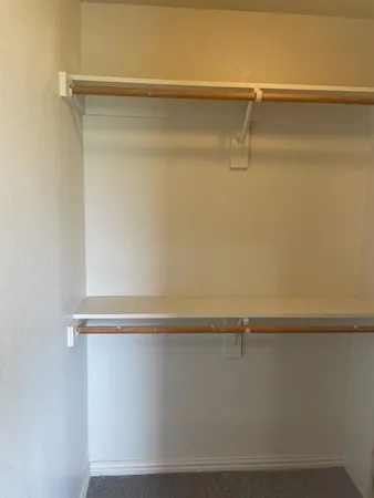 a close view of closet