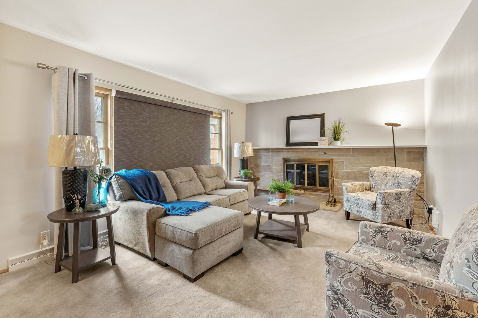 3103 15th Street A Moline, IL 61265 - Photo 6 of 33 a living room with furniture and a fireplace