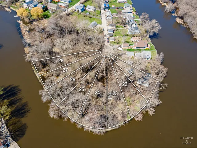 a water view of a multi story building